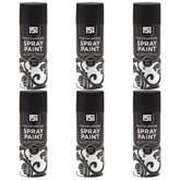 6X 151 Black Gloss Spray Paint 400ml Spray Paint